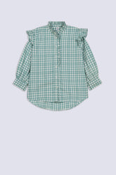 Pastel Picnic Ruffle Girl's Top